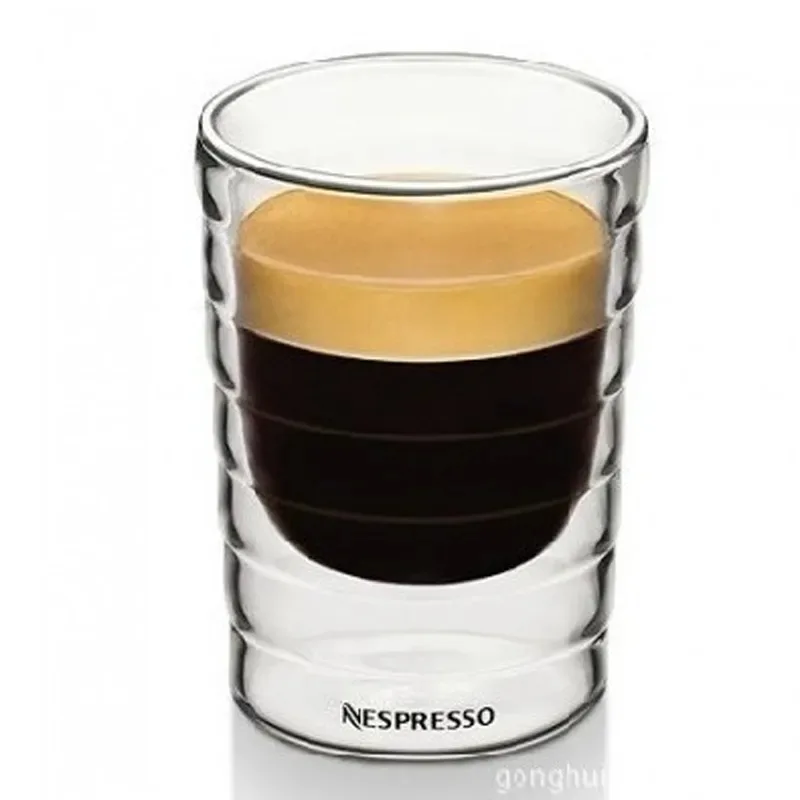 Wine Beer Tequila - Tasse en verre à Double paroi