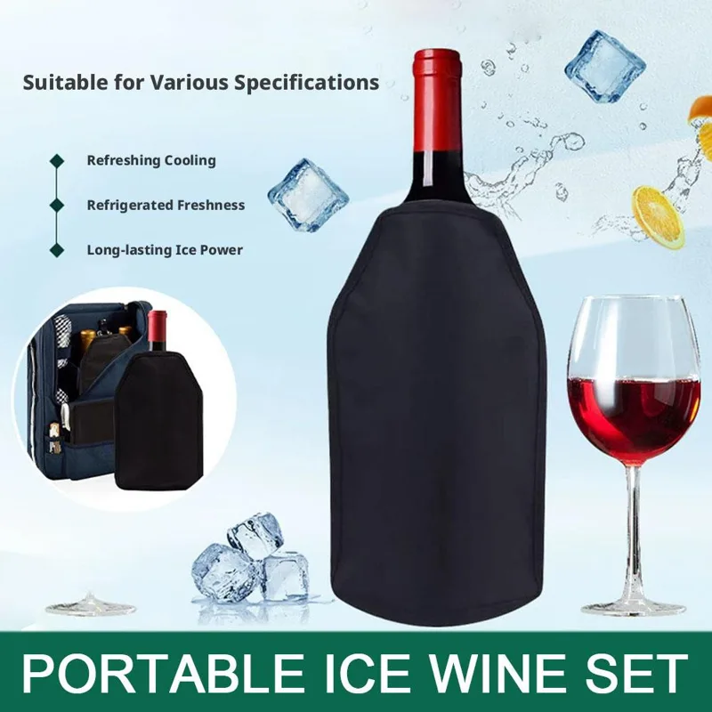Wine Chiller Sleeve - Manchon réutilisable pour refroidir le vin,
