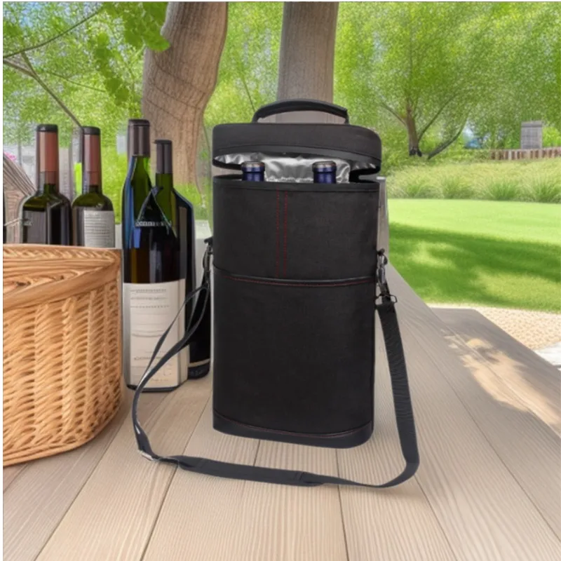 Wine Beer Spirits - Sac isotherme portable pour vin d'extérieur,