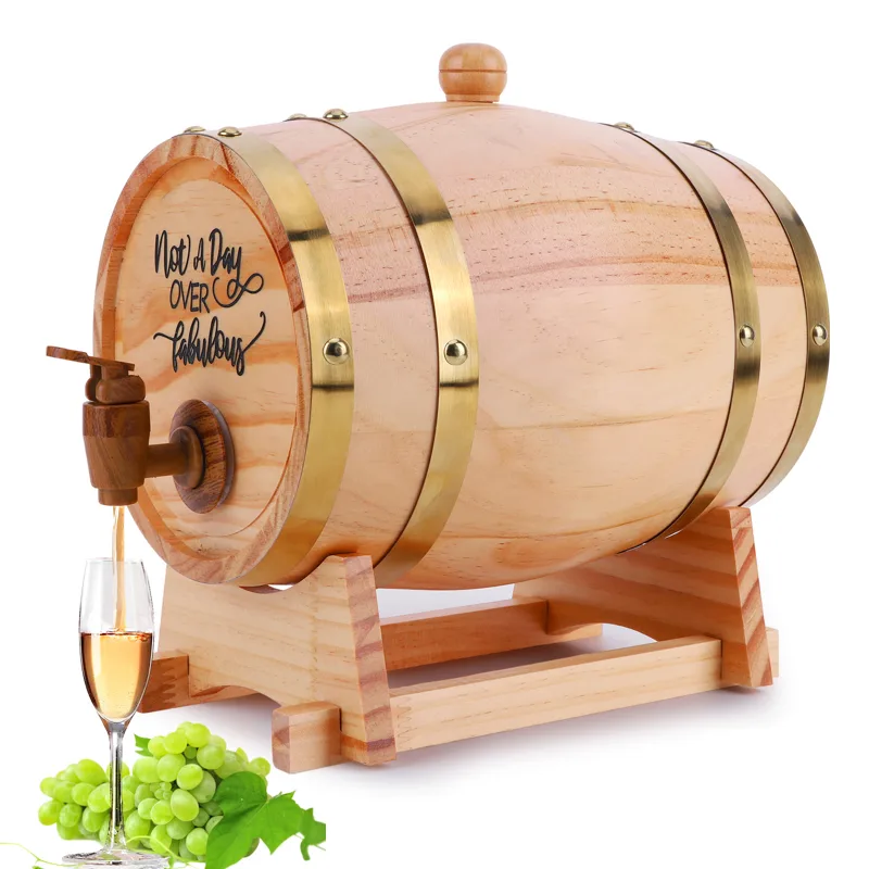 Wine Beer Tequila - Baril à whisky gravé de 3