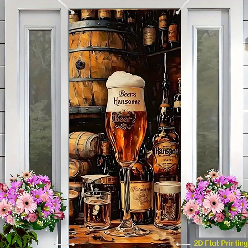 Wine Beer House - 1 bannière publicitaire plate 2D -
