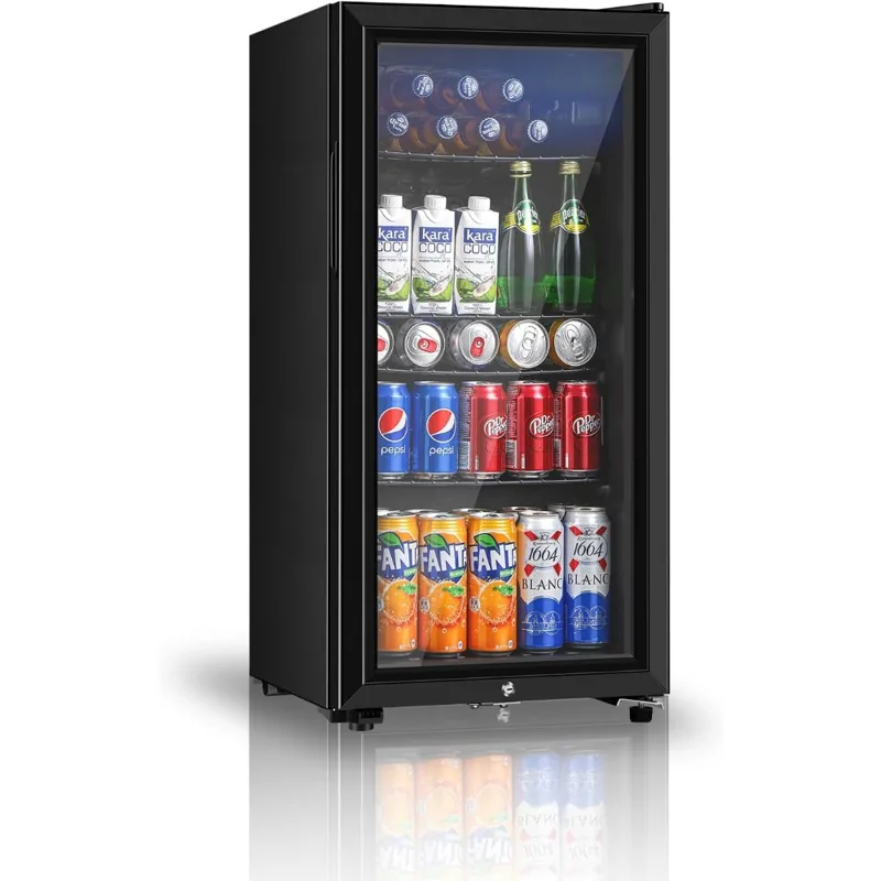Wine Beer Fridge - Réfrigérateur à boissons, mini-réfrigérateur à trois
