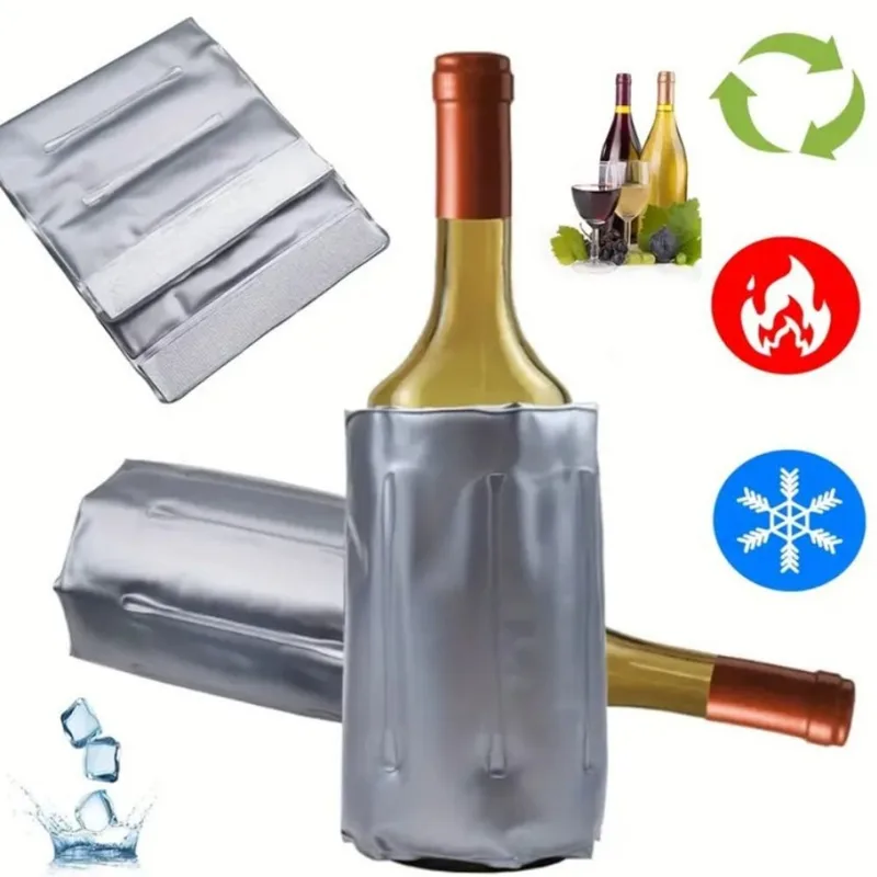 Wine Chiller Sleeve - Sac isotherme réutilisable pour boissons, sac