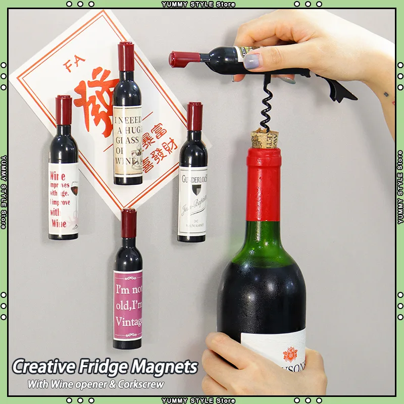 Wine Beer Fridge - Mini aimant de réfrigérateur en forme
