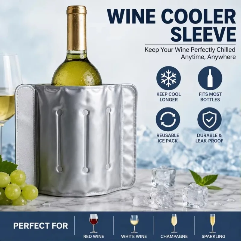 Wine Chiller Sleeve - Sac isotherme rapide pour bouteille de