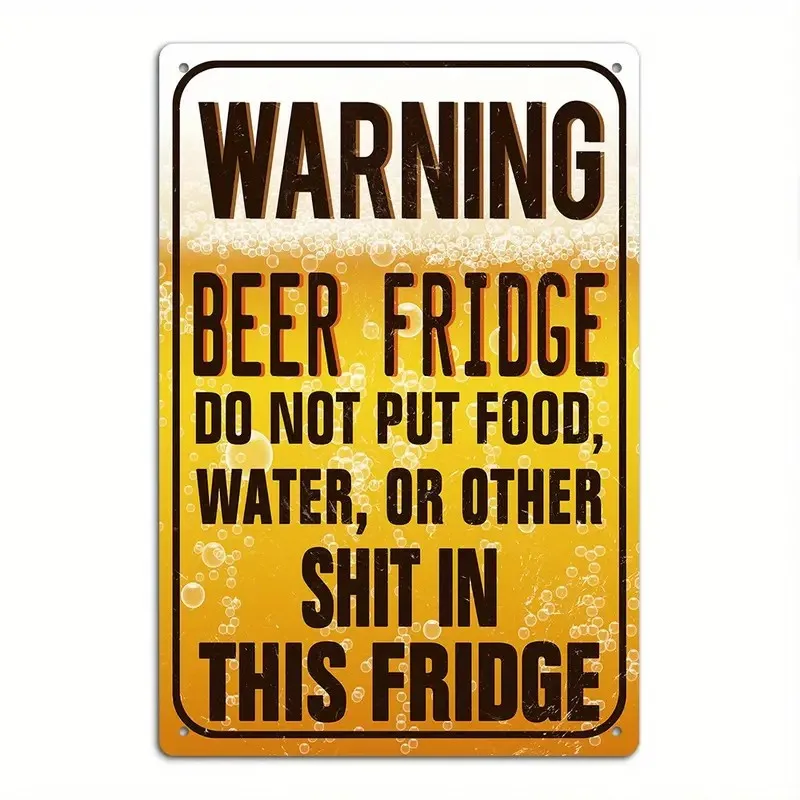 Pancarte en métal vintage humo - Wine Beer Fridge avis et prix