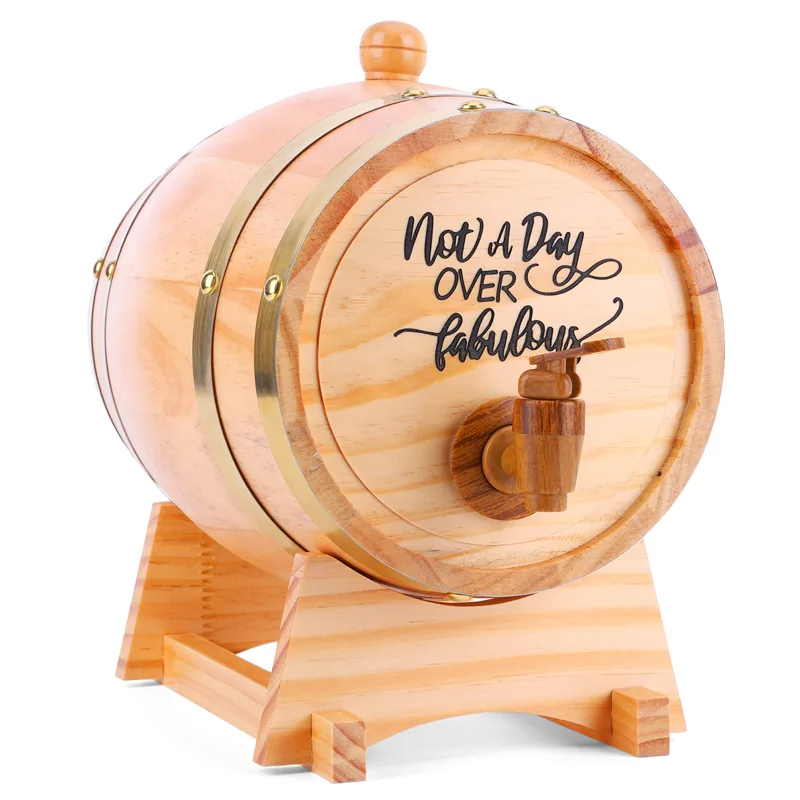 Fût en bois gravé de 3L avec s - Wine Beer Tequila avis et prix
