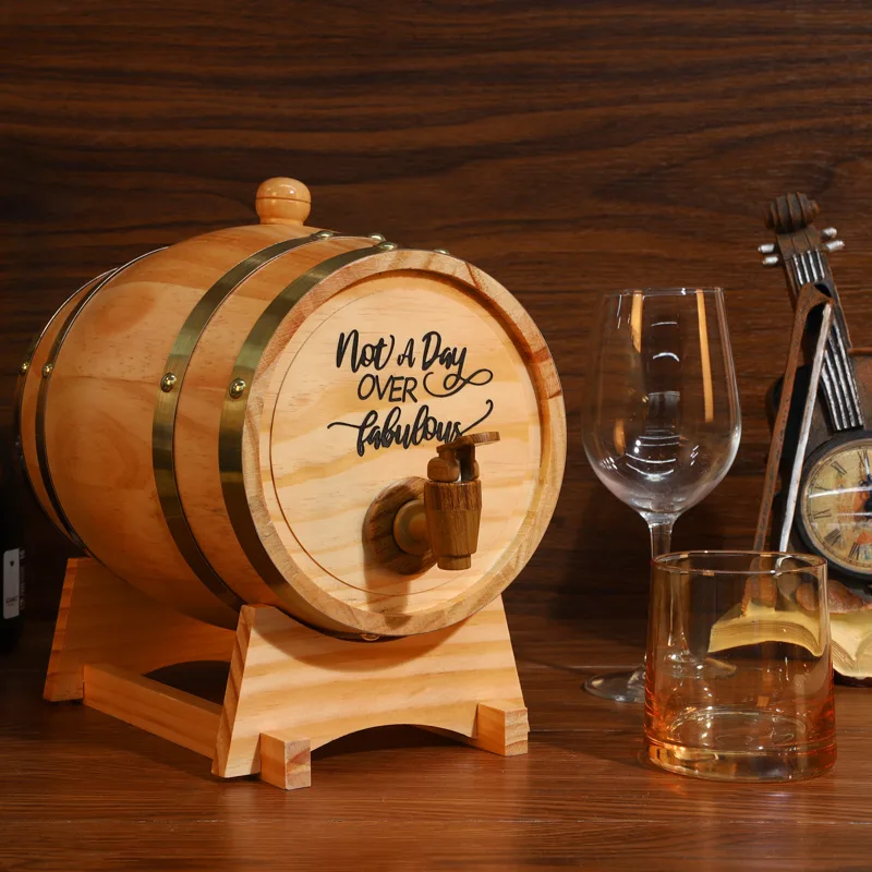 Fût en bois gravé de 3L avec s - Wine Beer Tequila avis et prix