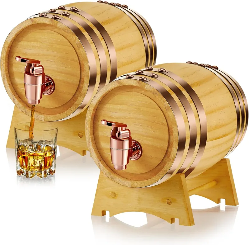 Lot de 2 Distributeurs en Bois - Wine Beer Tequila avis et prix